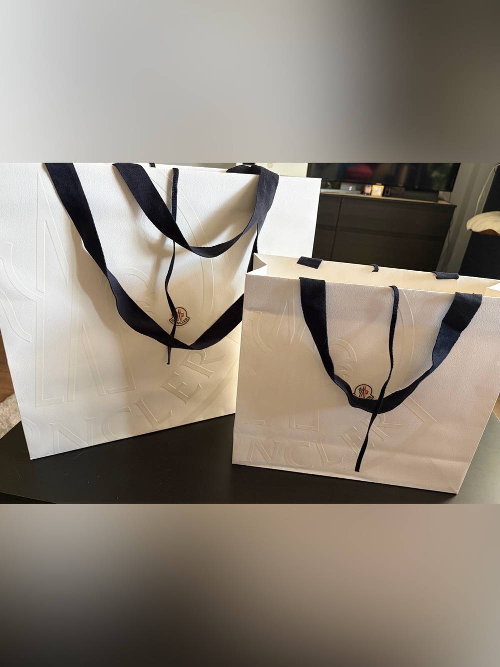 Moncler paper bags